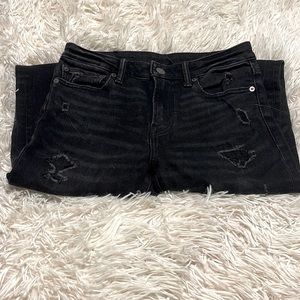 Black ripped jeans